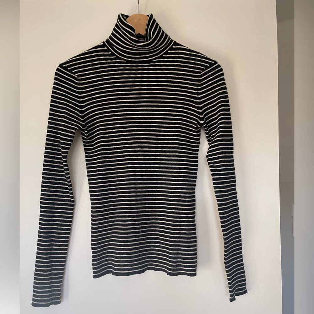La Ligne Striped Knit Turtleneck